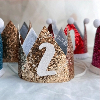 Κορώνα-καπέλο για κατοικίδια (σκύλους και γάτες), πολυεστέρας, μοτίβο γραμμάτων, καθολική χρήση, γιορτή γενεθλίων