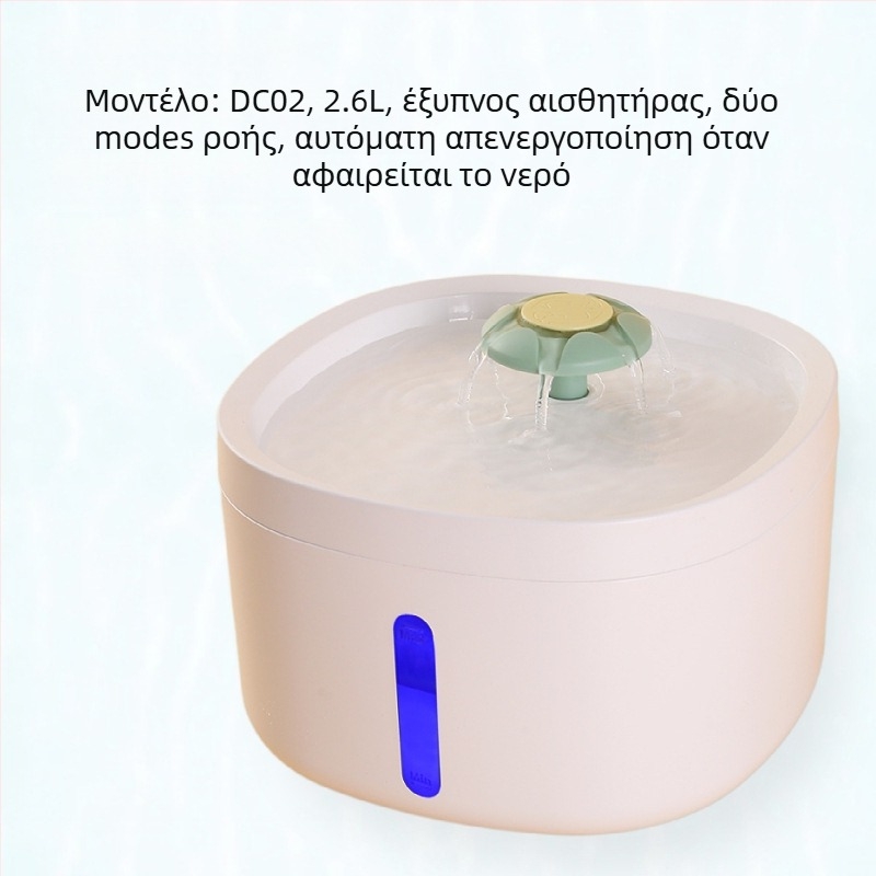 DC07 Δοχείο νερού κατοικίδιων για γάτες και σκύλους – Αφαιρούμενος σχεδιασμός, βάρος 1 κιλό