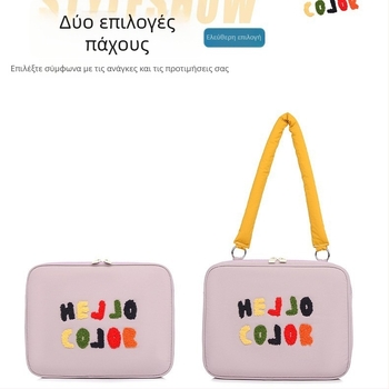 Θήκη λάπτοπ με φρέσκο και γλυκό στυλ, μοτίβο κειμένου; εξωτερικά νάιλον, αδιάβροχη, υπερ-ελαφριά, ανθεκτική στους κραδασμούς; επένδυση πολυεστέρα