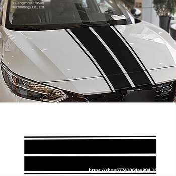 Αυτοκόλλητο διακόσμησης καπό αυτοκινήτου — ρίγες με καμπύλη κορδέλα, εγκατάσταση με αυτοκόλλητο, μάρκα Traveler, κωδικός Ali-697014947005