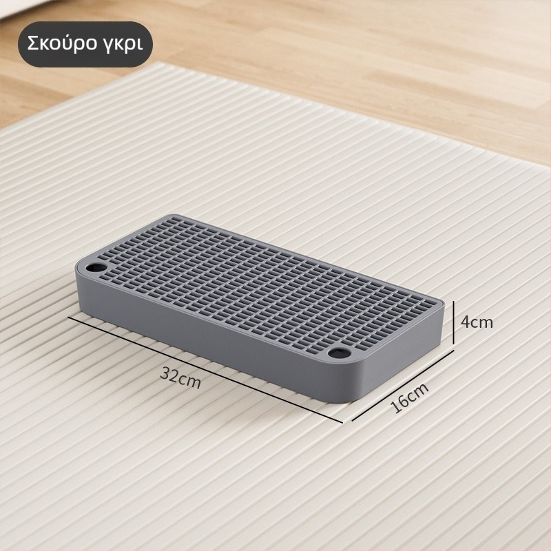 Μάτ άμμου γάτας, αντιπιτσιλίσεις, διπλό φιλτράρισμα, πλαστικό, τετράγωνο σχήμα, για ανοιχτές γατοτουαλέτες