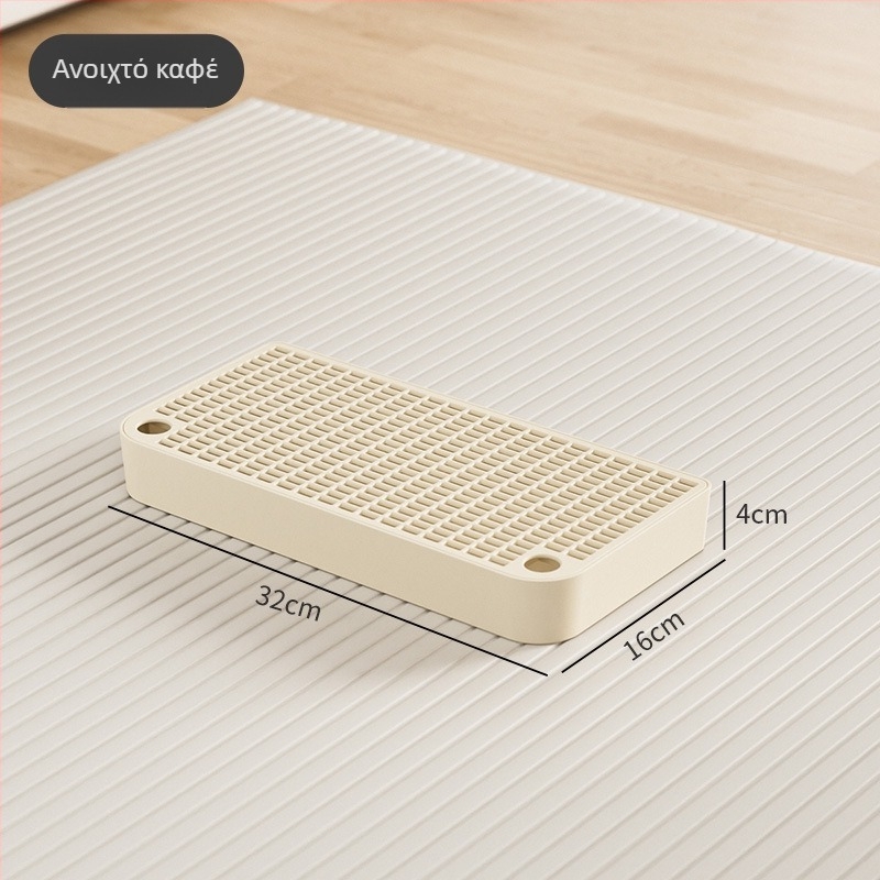 Μάτ άμμου γάτας, αντιπιτσιλίσεις, διπλό φιλτράρισμα, πλαστικό, τετράγωνο σχήμα, για ανοιχτές γατοτουαλέτες