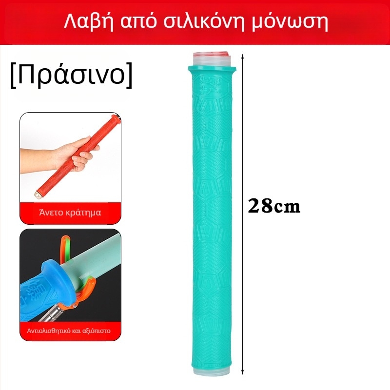 Κάλυμμα λαβής από σιλικόνη για καλάμι ψαρέματος — παχύτερο, μαλακό, ανθεκτικό στη φθορά, αντιολισθητικό, με stopper για το καλάμι