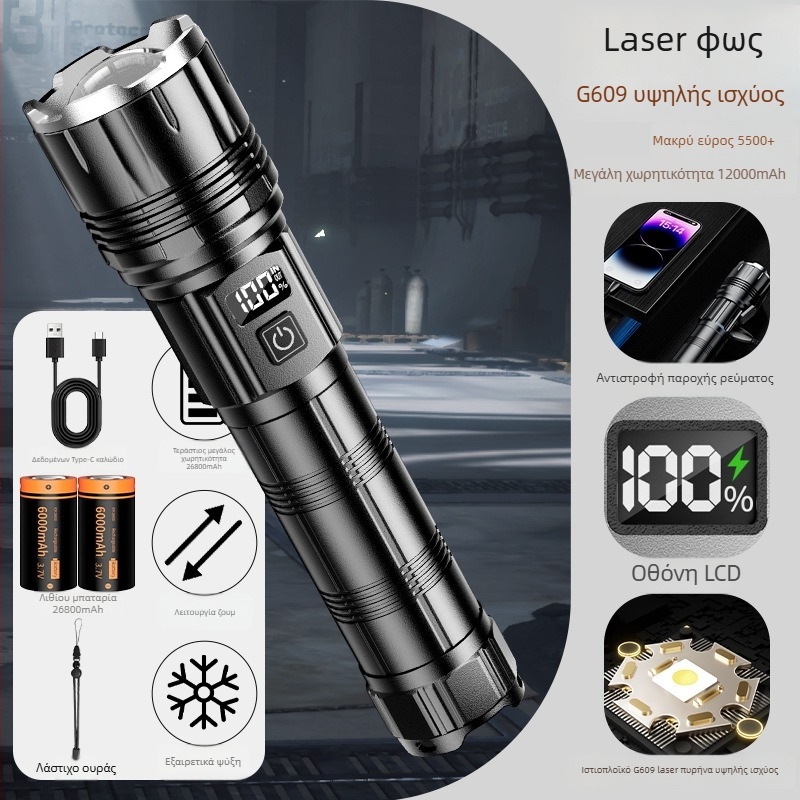 Φακός κεφαλής εξωτερικού χώρου με LED Kfan, περίβλημα από κράμα αλουμινίου, 350 lm και πάνω, βάρος 178 g