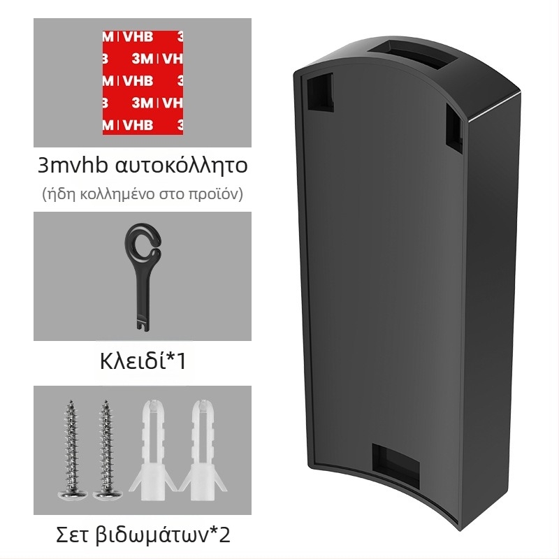 Θήκη σαπουνιού και ράγα αφρόλουτρων τοίχου, μοντέρνου στυλ — (ABS; χειροκίνητο πάτημα; τοποθέτηση στον τοίχο; κατάλληλο για ξενοδοχειακό μπάνιο)