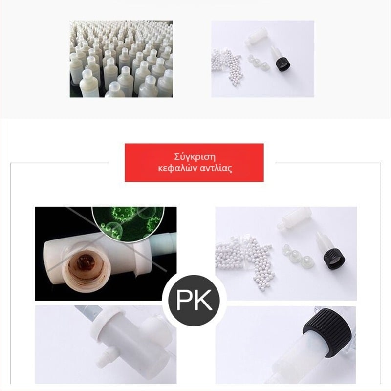 Δοσομετρητής σαπουνιού μπάνιου, πλαστικό σώμα, χειροκίνητη λειτουργία, μοντέρνος μινιμαλιστικός στυλ, οξειδωμένη επιφάνεια