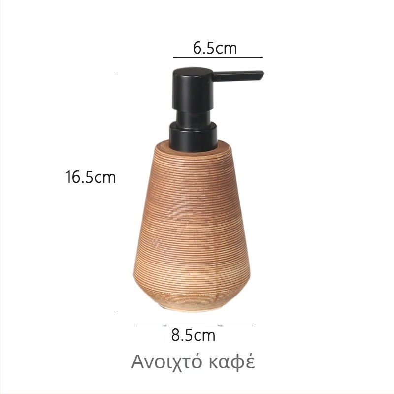 Κεραμικό δοχείο διανομής λοσιόν με μηχανισμό πατήματος, γλασαρισμένη επίστρωση, βάρος 250 g