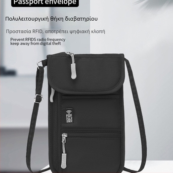 Zunkang θήκη διαβατηρίου και εγγράφων, Oxford ύφασμα, επένδυση πολυεστέρα, unisex, μονόχρωμη, οργανωτής ταξιδιών, Άνοιξη 2025