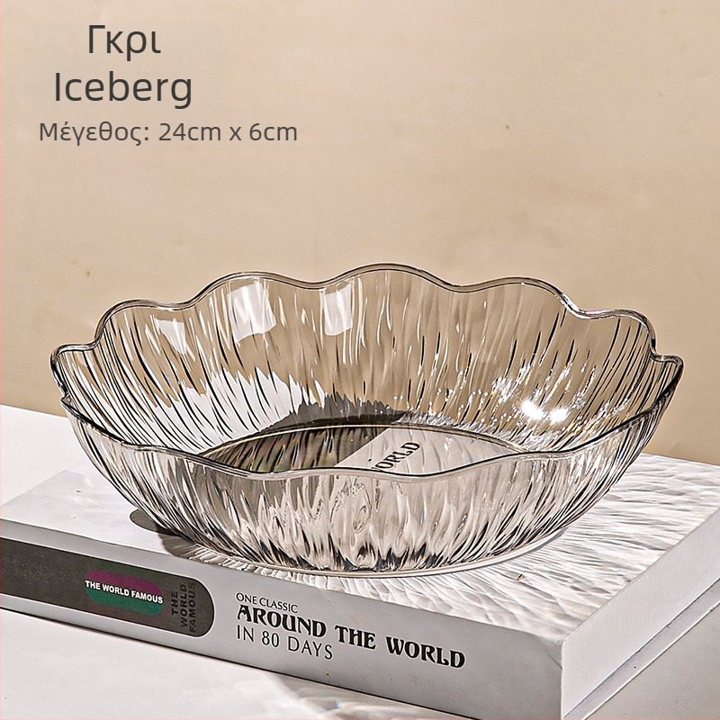 Yi Lijie πλαστικό πιάτο φρούτων για οικιακή χρήση σε τραπεζάκι σαλονιού, απλό στυλ (υλικό: πλαστικό; κατηγορία: πιάτο φρούτων; μάρκα: Yi Lijie; κυκλοφορία: Δεκέμβριος 2024)