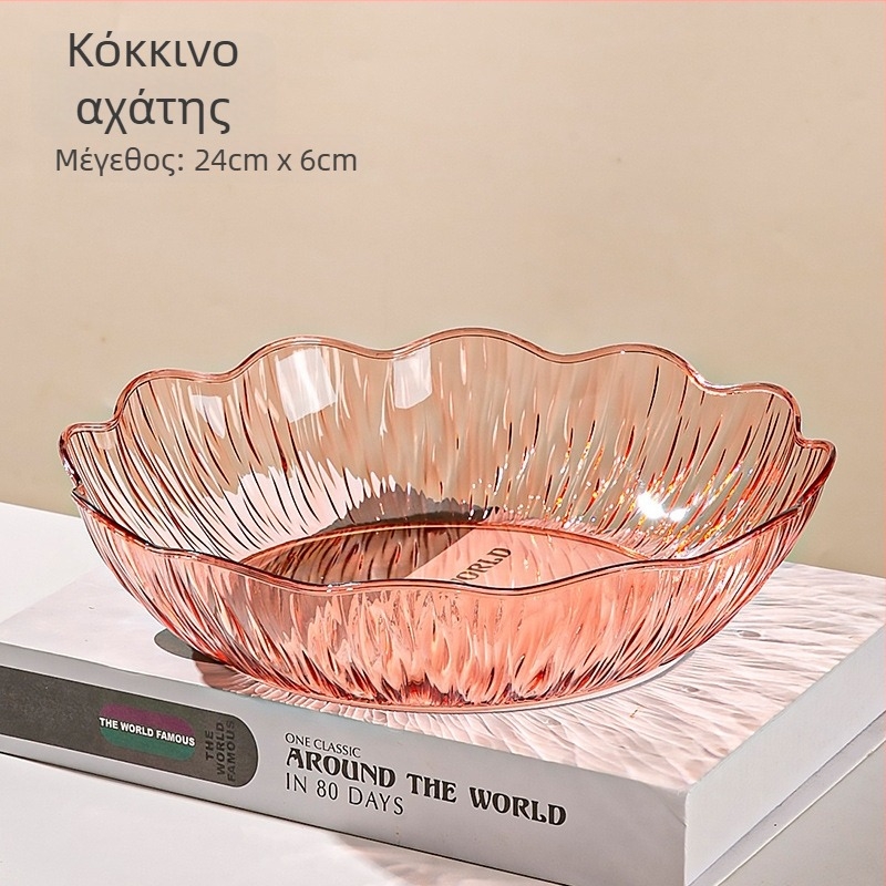 Yi Lijie πλαστικό πιάτο φρούτων για οικιακή χρήση σε τραπεζάκι σαλονιού, απλό στυλ (υλικό: πλαστικό; κατηγορία: πιάτο φρούτων; μάρκα: Yi Lijie; κυκλοφορία: Δεκέμβριος 2024)