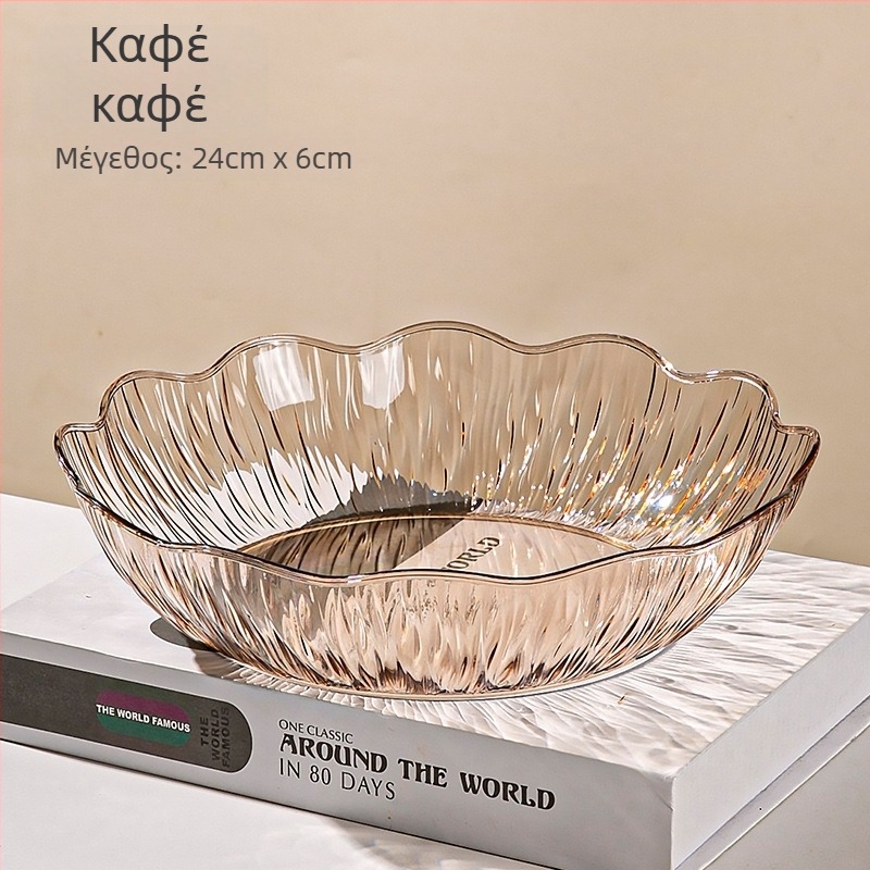 Yi Lijie πλαστικό πιάτο φρούτων για οικιακή χρήση σε τραπεζάκι σαλονιού, απλό στυλ (υλικό: πλαστικό; κατηγορία: πιάτο φρούτων; μάρκα: Yi Lijie; κυκλοφορία: Δεκέμβριος 2024)