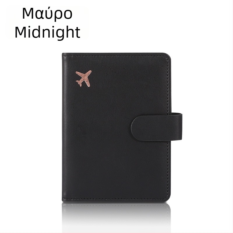 Θήκη διαβατηρίου από PU δέρμα με γεωμετρικό σχέδιο, θήκη πολλών καρτών, Xiangmo, αστική απλότητα