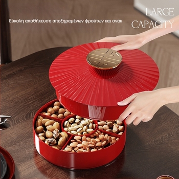 Πιάτο φρούτων από πλαστικό, premium ποιότητα, ρετρό στυλ με νέο κινεζικό στυλ, μάρκα A corner of a mountain, λανσάρισμα 2025