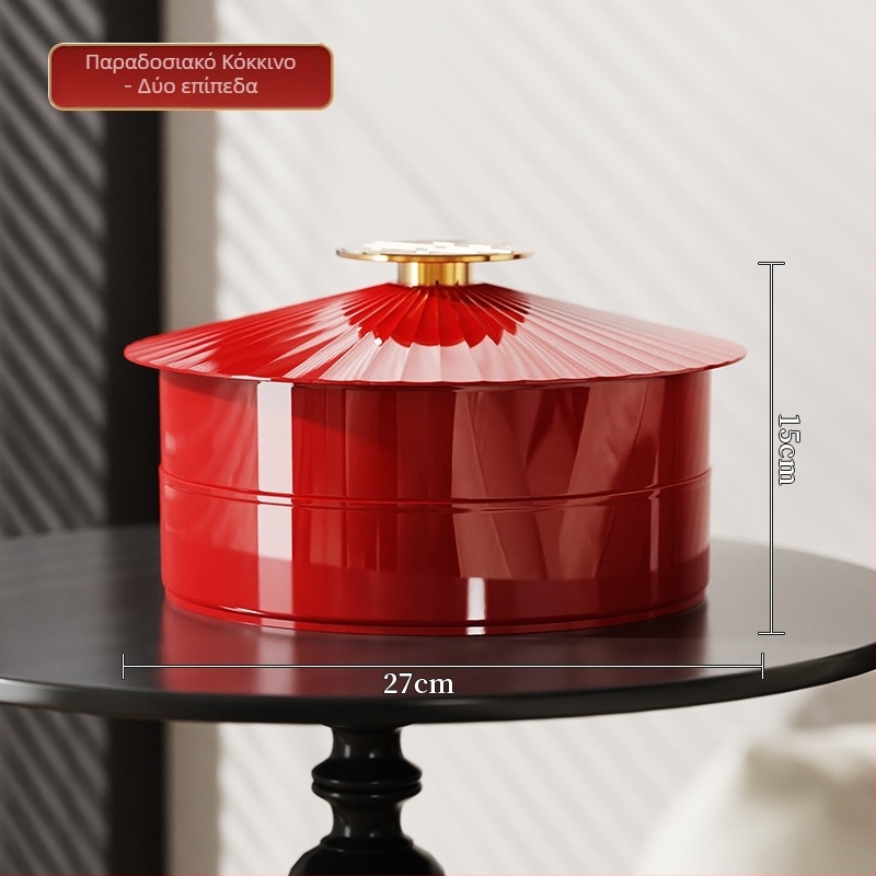 Πιάτο φρούτων από πλαστικό, premium ποιότητα, ρετρό στυλ με νέο κινεζικό στυλ, μάρκα A corner of a mountain, λανσάρισμα 2025