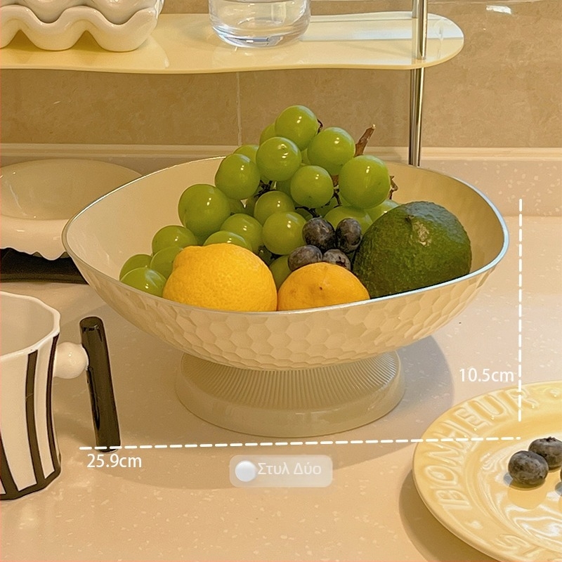 Δίσκος φρούτων για σαλόνι, υλικό: μεταξωτά λουλούδια; στυλ: μοντέρνος μινιμαλισμός; Ποιότητα: Α' κατηγορίας (Υλικό: μεταξωτά λουλούδια; Στυλ: μοντέρνος μινιμαλισμός; Ποιότητα: Α' κατηγορίας)