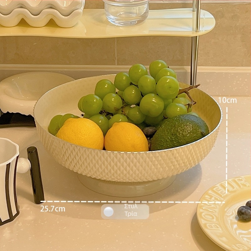 Δίσκος φρούτων για σαλόνι, υλικό: μεταξωτά λουλούδια; στυλ: μοντέρνος μινιμαλισμός; Ποιότητα: Α' κατηγορίας (Υλικό: μεταξωτά λουλούδια; Στυλ: μοντέρνος μινιμαλισμός; Ποιότητα: Α' κατηγορίας)