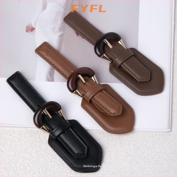 Πόρπη για παλτά και δερμάτινες ζακἐτες – μέταλλο + PU, δομή: πόρπη, FYFL