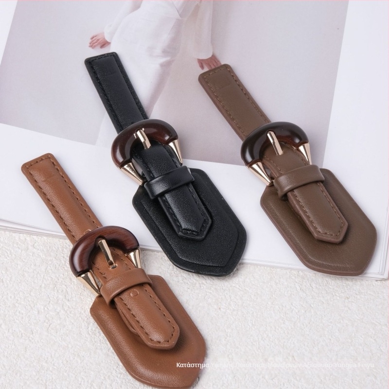 Πόρπη για παλτά και δερμάτινες ζακἐτες – μέταλλο + PU, δομή: πόρπη, FYFL