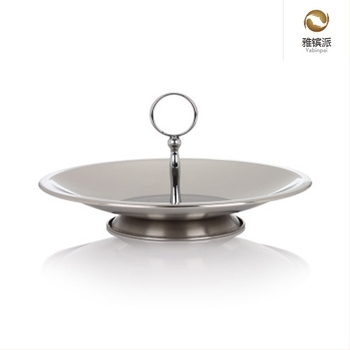 Ευρωπαϊκού στυλ τριώροφος ανοξείδωτος δίσκος για γλυκίσματα και φρούτα, για γάμους