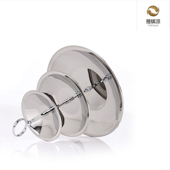 Ευρωπαϊκού στυλ τριώροφος ανοξείδωτος δίσκος για γλυκίσματα και φρούτα, για γάμους