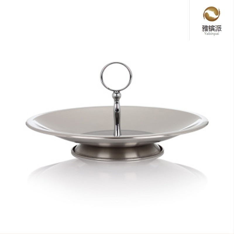 Ευρωπαϊκού στυλ τριώροφος ανοξείδωτος δίσκος για γλυκίσματα και φρούτα, για γάμους