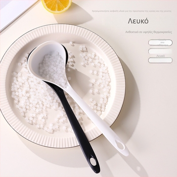 Πλαστικό κουτάλι σούπας με μακριά λαβή και πυκνωμένη κατασκευή — PP, για ενήλικες, μοντέρνο μινιμαλιστικό στυλ, δυνατότητα εκτύπωσης λογότυπου, προσαρμογή διαθέσιμη