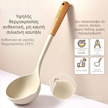 Sheng bangrong Σπατούλα κουζίνας από σιλικόνη με λαβή σιλικόνης, μεταλλικό σώμα