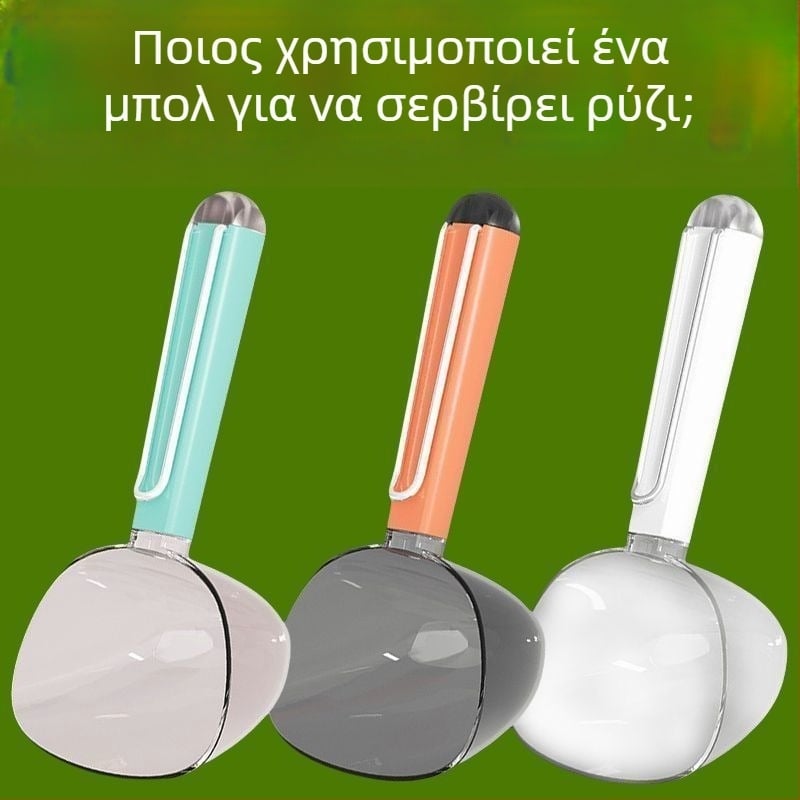 Σετ ακρυλικών κουταλιών και σπάτουλας με βαθμονομημένες μεζούρες, μεγάλη χωρητικότητα, μοντέρνος μινιμαλιστικός σχεδιασμός