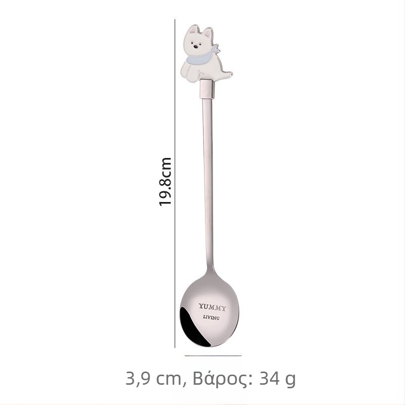 304 ανοξείδωτο ατσάλι κουτάλι με γάτα σε καρτούν – αναδευτήρα για τσάι, καφέ και επιδόρπια; κατάλληλο για ενήλικες; δυνατότητα εκτύπωσης λογότυπου