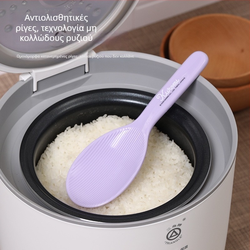 Sanrio Καρτούν κάθετη κουτάλα ρυζιού για ρυζοπαρασκευαστές, ανθεκτική σε υψηλές θερμοκρασίες, πλαστική λαβή από PP