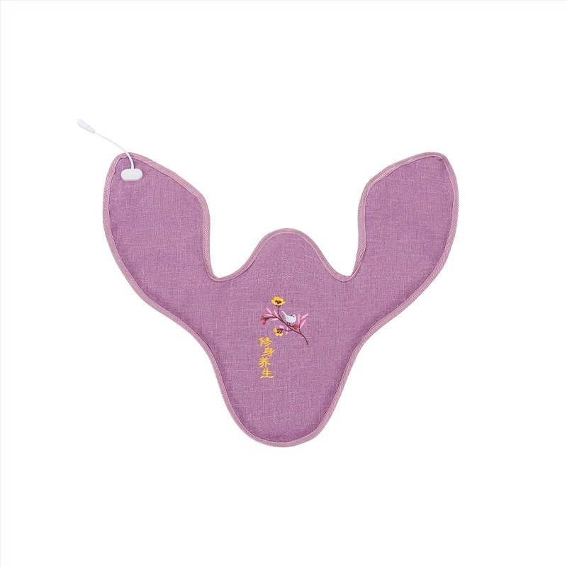 Σάκος ζεστής συμπίεσης ώμου-λαιμού με ηλεκτρική θέρμανση και πακέτο θαλασσινού και ακατέργαστου αλατιού για οικιακή φυσικοθεραπεία αυχενικής μοίρας