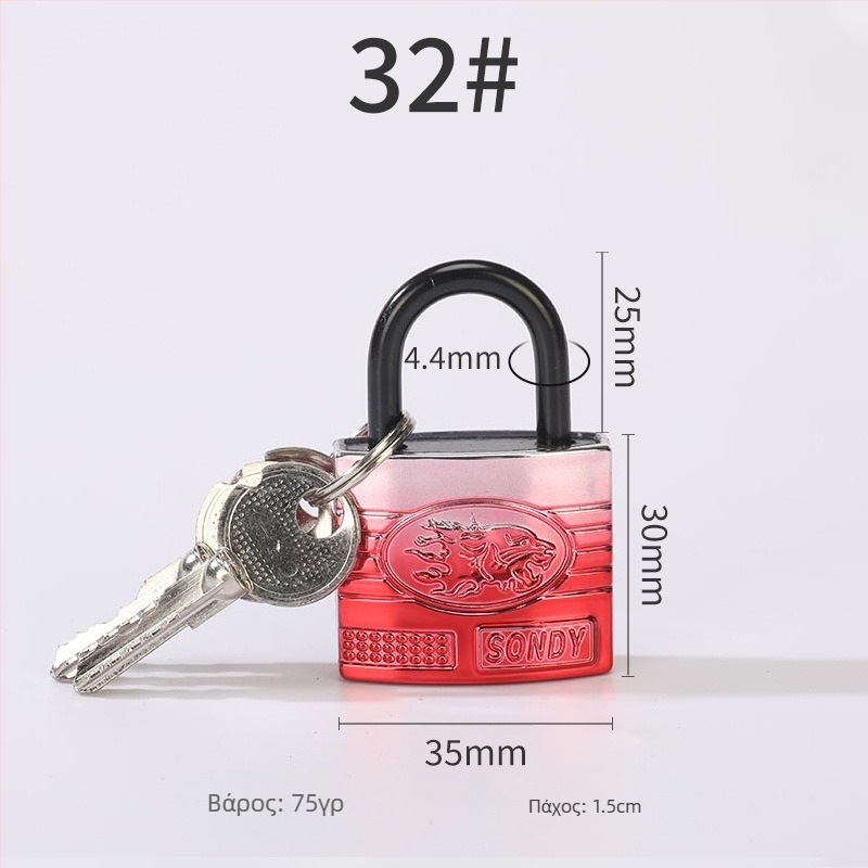 Οικιακή κλειδαριά για τσάντες, σιδερένια, μοντέλο 43, μάρκα zy, για τσάντες, μοντέρνο μινιμαλιστικό στυλ