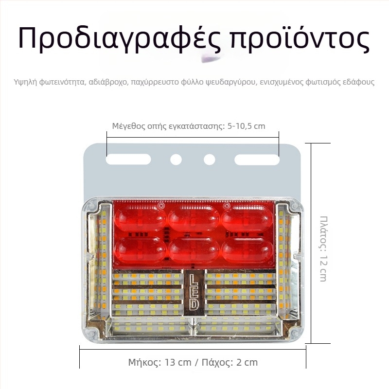 24V Υπερ-λαμπρά LED φώτα για το κάτω πλευρικό μέρος φορτηγού, αδιάβροχοι δείκτες πλάτους και σήματα στροφής, χωρίς γείωση