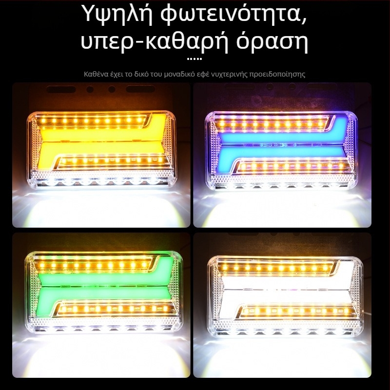 LED πλευρικό φως φορτηγού με αδιάβροχη διπλής κατεύθυνσης άκρη φωτισμού, 24V, σήμα στροφής