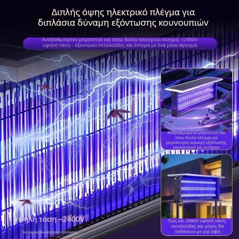 Ηλιακή λάμπα εντομοκτόνο για εξωτερικούς χώρους, μοντέλο MWD-tyn-H, τάση 240 V, σχεδιασμός σε σχήμα κύκλου-τετραγώνου, μάρκα Xinya