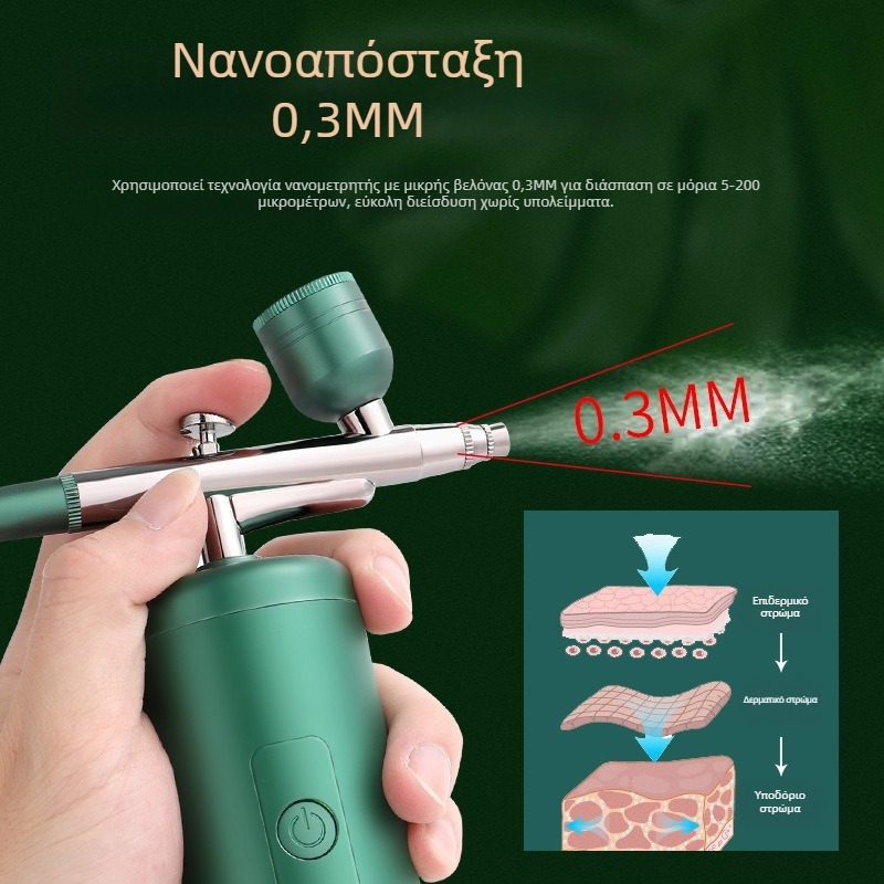 Οικιακή συσκευή έγχυσης οξυγόνου με νάνο ομίχλη, φορητή, ενσωματωμένη μπαταρία, κρύος ψεκασμός, πρώτη ταχύτητα, επίστρωση φινιρίσματος; χρόνος ομίχλης 61–120 s.