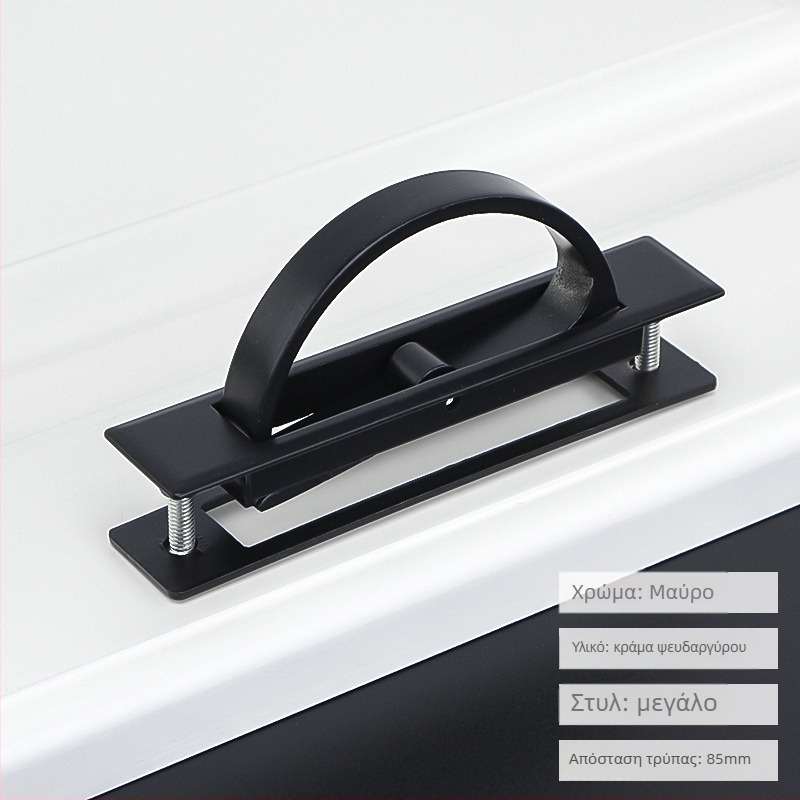 Τατάμι κρυφή περιστρεφόμενη ενσωματωμένη λαβή επίπλων — σιδερένια, τετράγωνο ή στρογγυλό άκρο, μοντέρνο μινιμαλιστικό στυλ