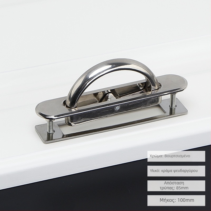 Τατάμι κρυφή περιστρεφόμενη ενσωματωμένη λαβή επίπλων — σιδερένια, τετράγωνο ή στρογγυλό άκρο, μοντέρνο μινιμαλιστικό στυλ