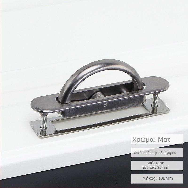 Τατάμι κρυφή περιστρεφόμενη ενσωματωμένη λαβή επίπλων — σιδερένια, τετράγωνο ή στρογγυλό άκρο, μοντέρνο μινιμαλιστικό στυλ