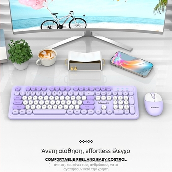 Viper WK200 Ασύρματο σετ πληκτρολογίου και ποντικιού — USB διεπαφή, εμβέλεια 10 m, 1000 dpi, εργονομικός σχεδιασμός