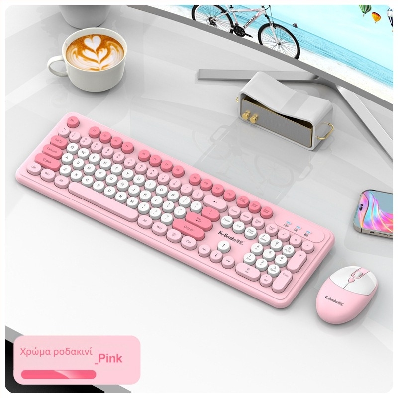 Viper WK200 Ασύρματο σετ πληκτρολογίου και ποντικιού — USB διεπαφή, εμβέλεια 10 m, 1000 dpi, εργονομικός σχεδιασμός