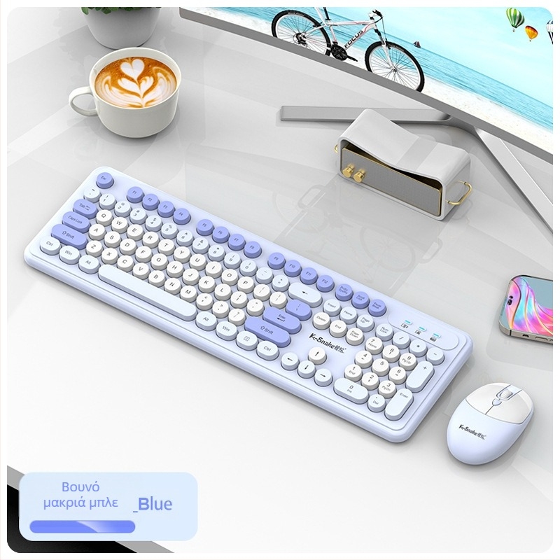 Viper WK200 Ασύρματο σετ πληκτρολογίου και ποντικιού — USB διεπαφή, εμβέλεια 10 m, 1000 dpi, εργονομικός σχεδιασμός