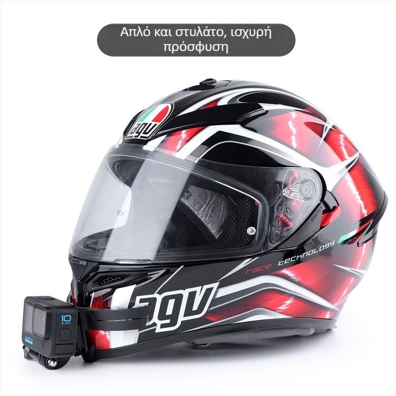 Στήριγμα πηγουνιού κράνους XSF-150A με θήκη τηλεφώνου; συμβατό με GoPro/DJI και κάμερες δράσης