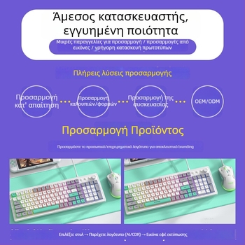 FVW306 Ασύρματο σετ πληκτρολογίου και ποντικιού – εργονομικό, 104 πλήκτρα, 2.4G, 1000-1200-1400dpi, Plug-and-Play