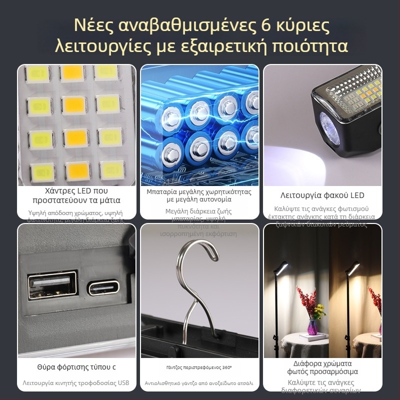 Φωτιστικό συμπληρωματικό για εξωτερική ζωντανή μετάδοση με κινητό τηλέφωνο, φορητός λαμπτήρας με απαλό φως