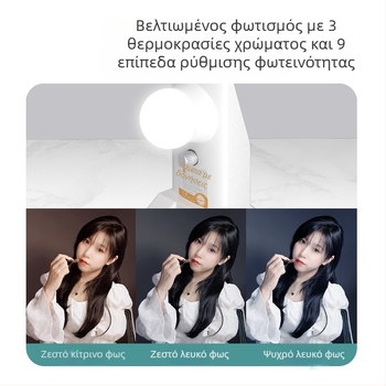 Γραφείου LED φως πλήρωσης με τέσσερις σειρές LED — φωτισμός προσώπου, απαλό φως (28W, 110–220V, βολικό)