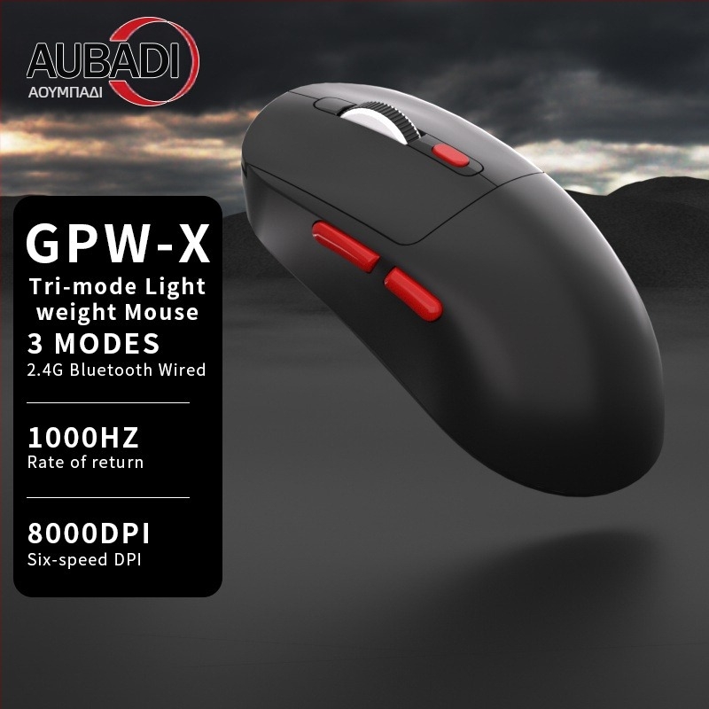 Οπτικό ποντίκι με 8000 DPI (ρυθμιζόμενα σε 6 επίπεδα), 7 κουμπιά, USB διεπαφή, βάρος 63,5 g.