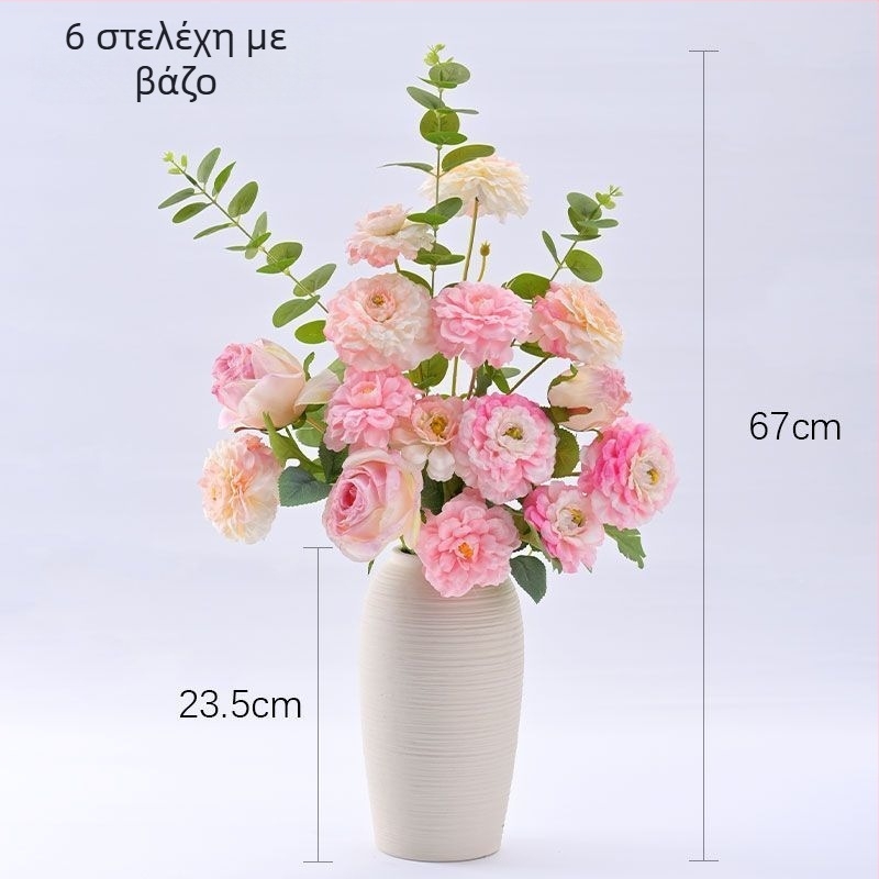 Τεχνητό μπουκέτο ροδων - με σύρμα, χειροποίητο, μεταξοτυπία και χύτευση με έγχυση, ποικιλία: τριαντάφυλλο, διακόσμηση γάμου