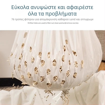 Μονόχρηστη σακούλα φίλτρου για γατοκάδο (με επίπεδο άνοιγμα, από πλαστικό, παχιά)