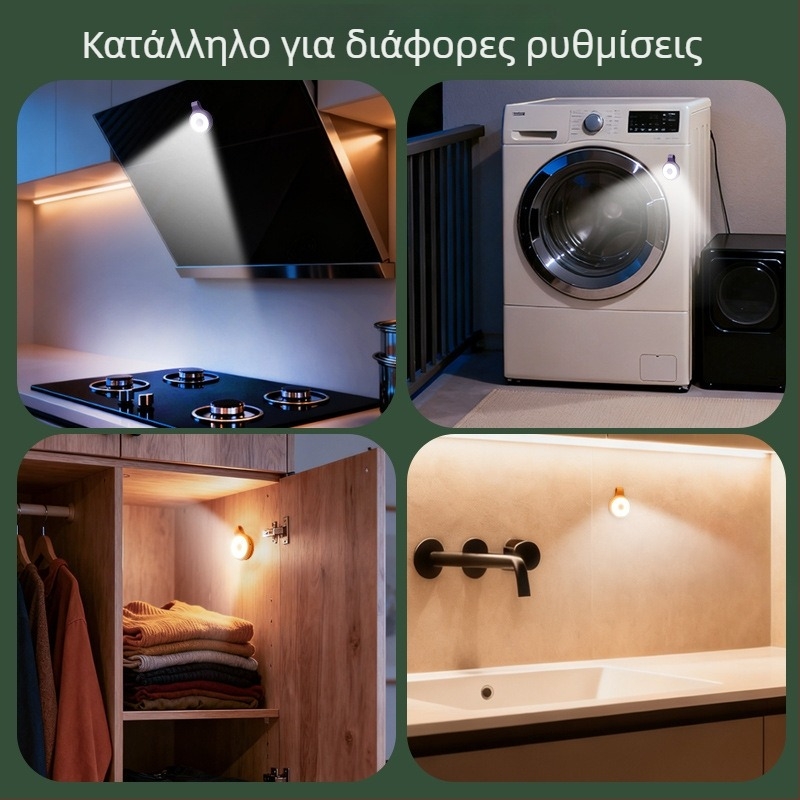 Μαγνητικό μικρό φως συμπληρώματος κινητού – Χειρολαβή, Θερμό φως 2700–3500K, 5V, <10W